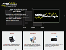 Tablet Screenshot of clinique-informatique.fr
